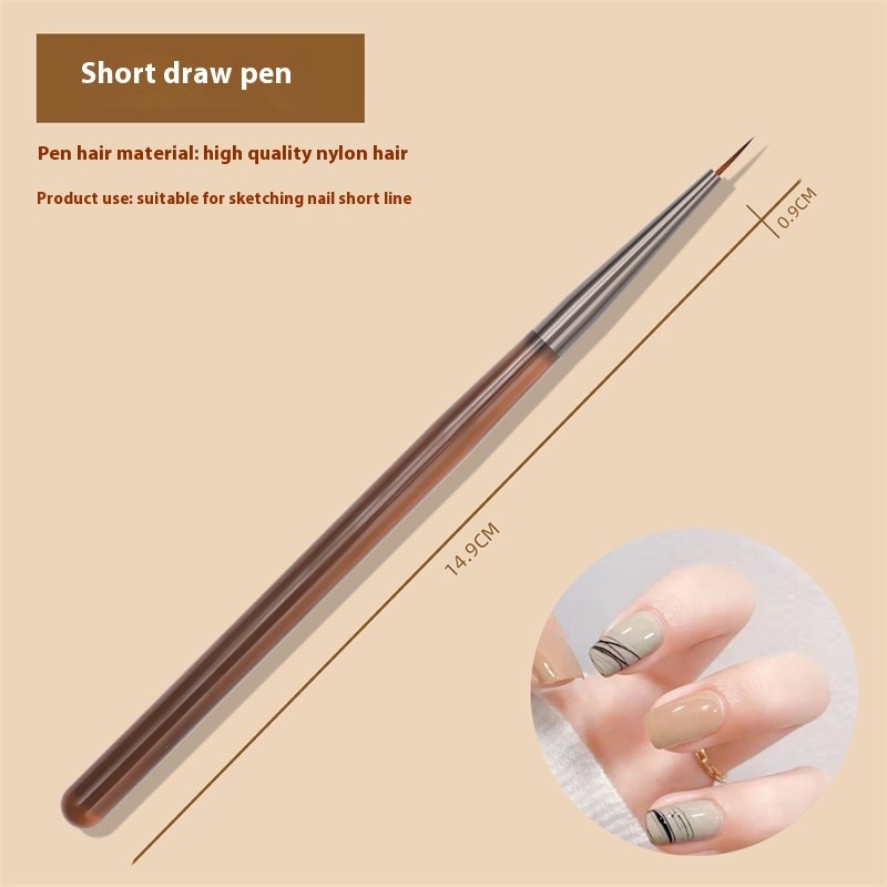 Japanese Ferrule Factory Direct Sales Construction Pen Semi-Transparent Gradient Rod Phototherapy Painted Line for Nail Flat