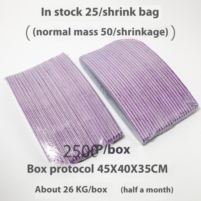 High Quality 100/180 Double-Sided Polishing Emery Sponge Washable Sand Nail Rubbing Strip Wholesale Straight Nail File