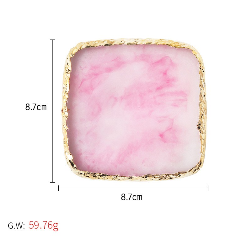 Cross-Border Square Resin Agate Display Board Tool Made of Plastic MOQ 10 Pcs Nail Art Supplies