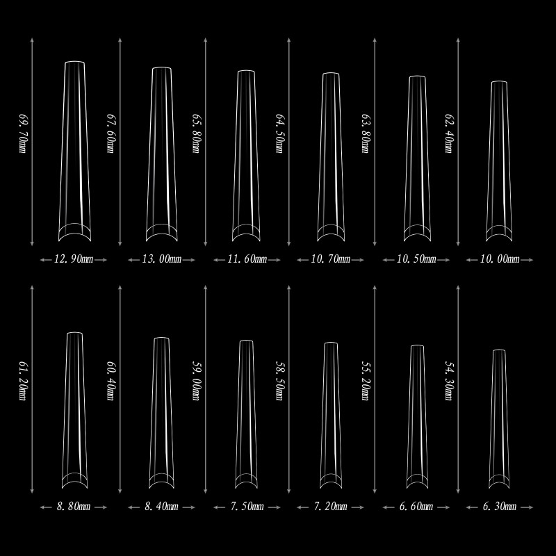 Competitive Price Ultra Long French Nail Half-Stick 180PCS Boxed 5XL Traceless Full Patch Manicure Easy Application on Fingers