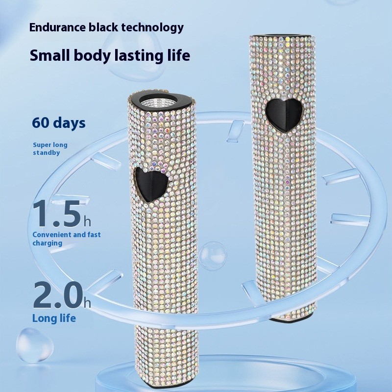 Handheld Rechargeable LED Light for Nail Art Quick-Drying Light Therapy Cross-Border One-Word Spotlight Metal Plastic Premium