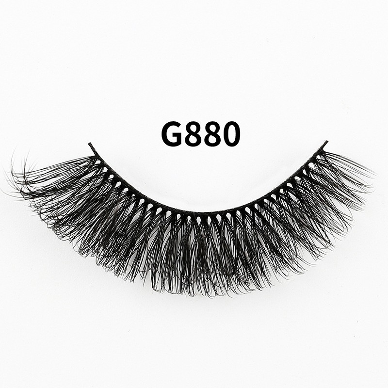 Cross-Border Foreign Trade for Europe United States Russia 8 Pairs DD Volume 8 Natural Thick Full Strip Eyelashes High Eyelashes