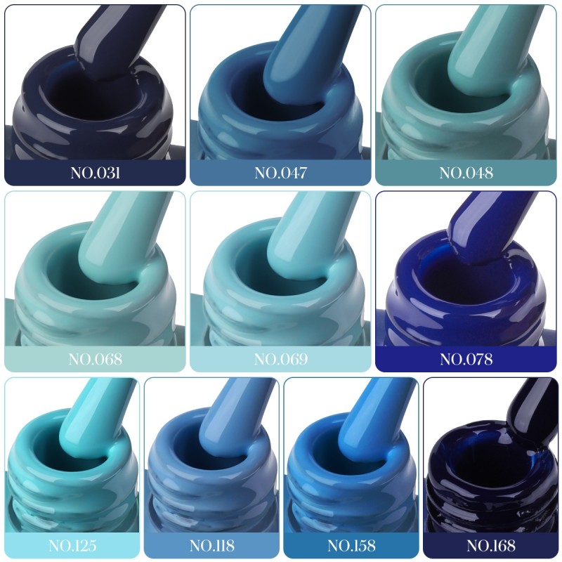 Klein Blue Nail Polish Gel 2025 New Suit White Fashion Color for Nail Shops