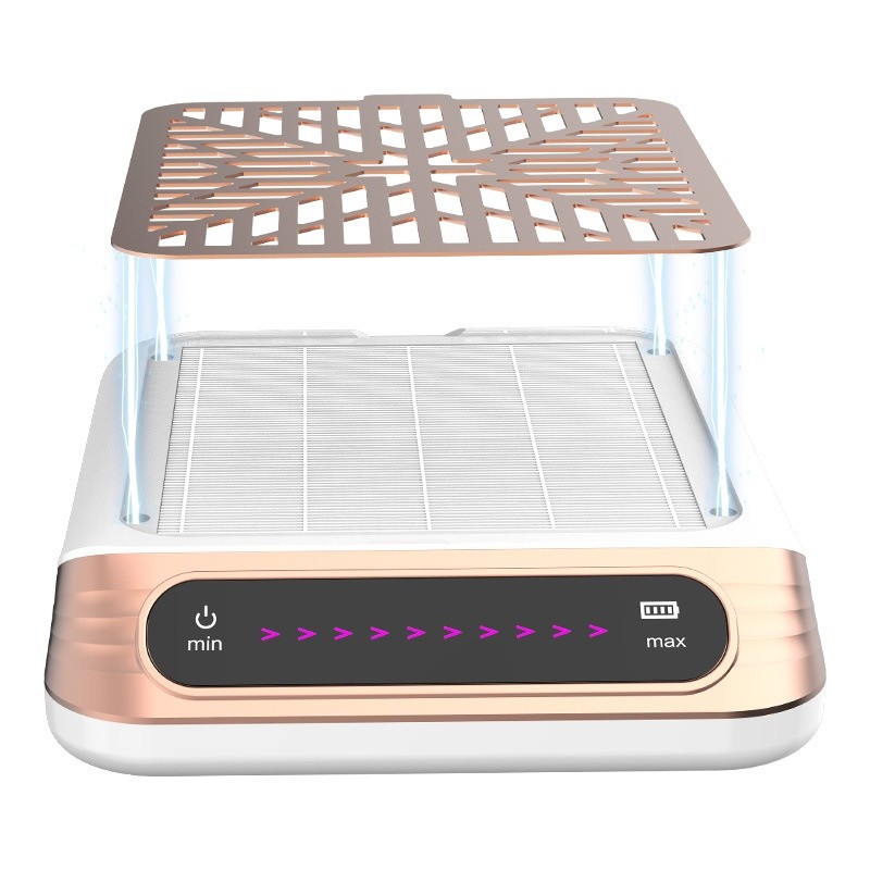 100W High Power Smart LCD Touch Screen Brushless Nail Art Vacuum Cleaner Charging System Dust Collector with Nail Vac Function