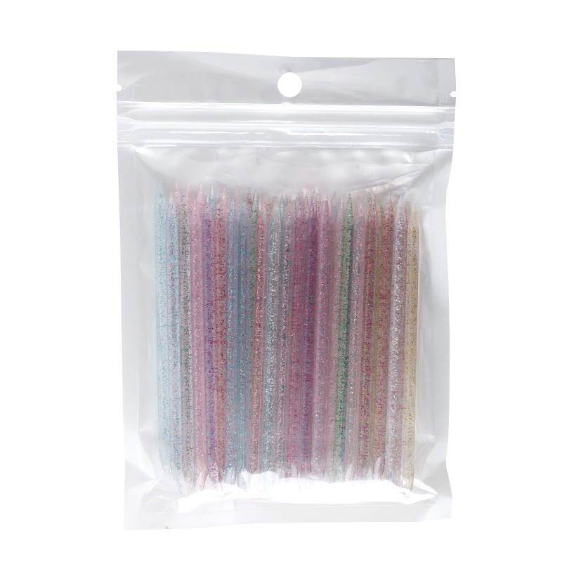 Dual-Action Dead Skin Removal Tool Dual-Headed Crystal Drill Stick Orange Stick Wooden Base Nail Art Point Pen Solid Plastic