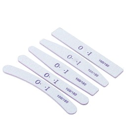 High Quality 100/180 Double-Sided Polishing Emery Sponge Washable Sand Nail Rubbing Strip Wholesale Straight Nail File