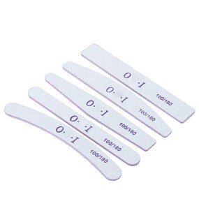 High Quality 100/180 Double-Sided Polishing Emery Sponge Washable Sand Nail Rubbing Strip Wholesale Straight Nail File