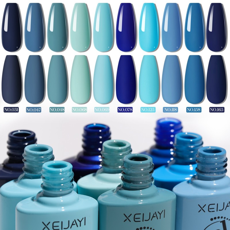 Klein Blue Nail Polish Gel 2025 New Suit White Fashion Color for Nail Shops