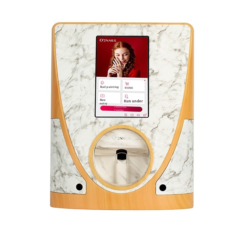 O2Nail V12 Professional Digital Nail Art Printer Intelligent Automatic Color Painting Machine Electric Power Supply WiFi