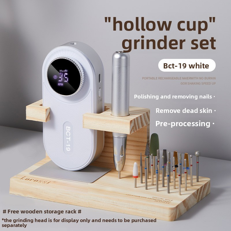 2025 Portable Fast Nail Art Tool New Coreless Grinder with 35000rpm Speed Power Storage for Dead Skin Pre-treatment Nail Removal