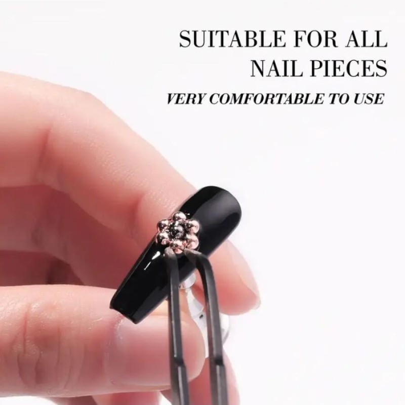 Beginner-Friendly Plastic Nail Holder Base Liquid Crystal Display Rack with Magnet for Exercise Tool for Clay Set