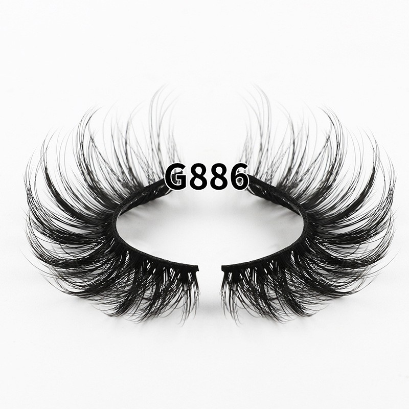 Cross-Border Foreign Trade for Europe United States Russia 8 Pairs DD Volume 8 Natural Thick Full Strip Eyelashes High Eyelashes