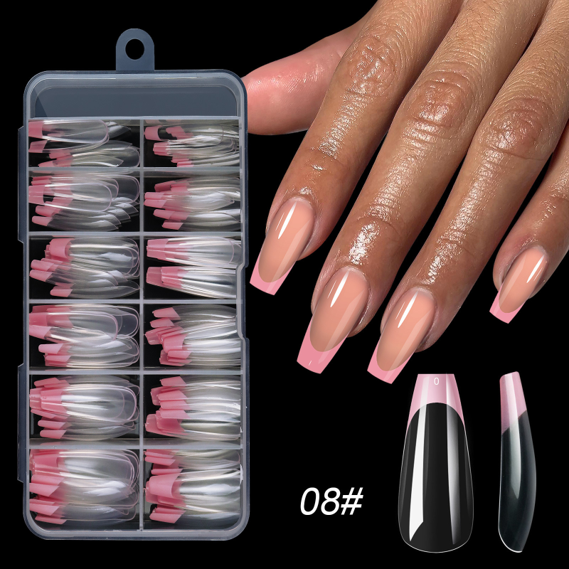 Wholesale Multi-Color Long Ballet Tip Nails Cute Ins Wind Removable ABS Material for European and American French Wear