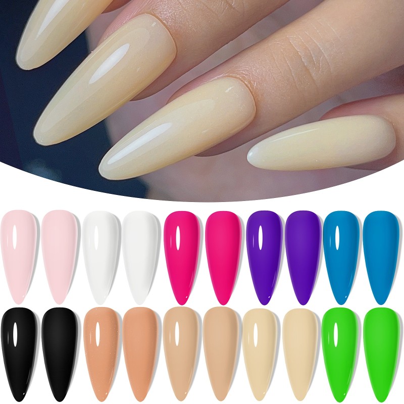 Wholesale 30g Bottle of Cross-Border Nail Art Nude Model Number Acrylic Crystal Powder for Nail Extension and Polish