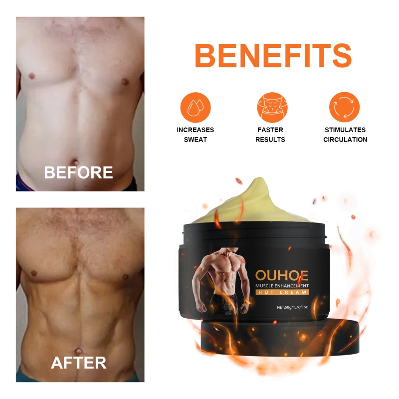 Men's Body Shaping Cream Manufacturer - OEM Private Label Custom OUHOE Muscle Enhancement