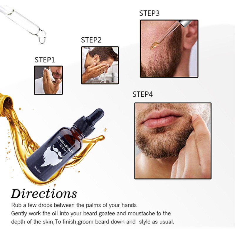Beard Growth Serum Manufacturer - OEM Private Label Custom Scent Nourishing Smooth Oil