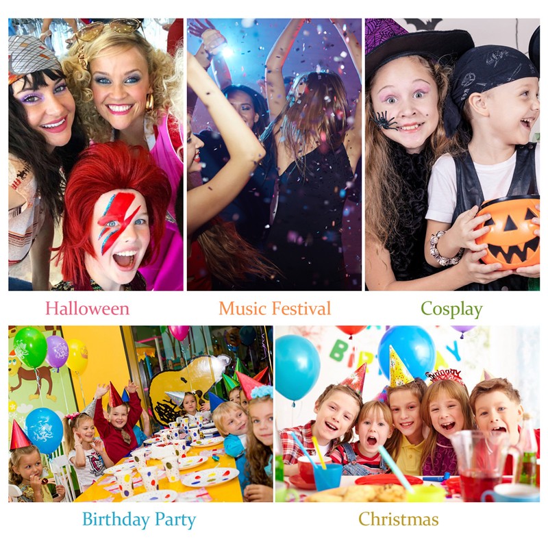 Glitter Tattoo Paint Manufacturer - OEM 8ml Halloween Carnival Themed Parties Makeup