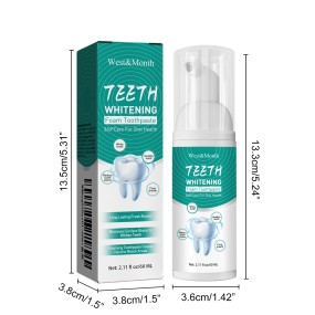 Tooth Repair Mousse Manufacturer - OEM West&Month Efficient Oral Care Foam Toothpaste