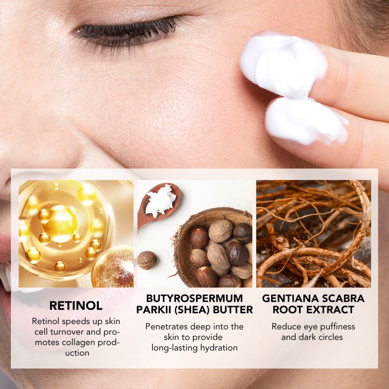 Retinol Eye Cream Manufacturer - OEM Private Label Custom Chinese Bulk 30ml Aging Treatment