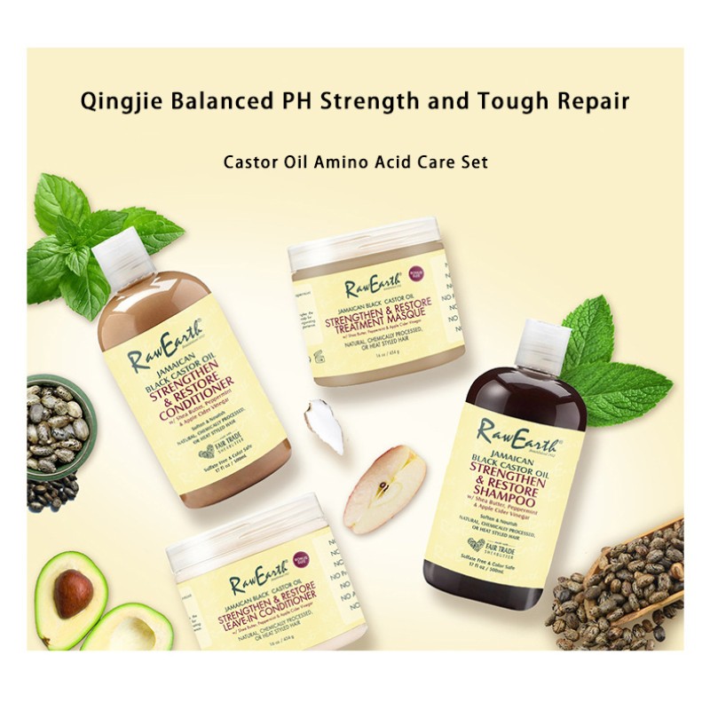 Jamaican Black Castor Oil Set Manufacturer - Private Label Pure Hair Growth Shampoo Conditioner