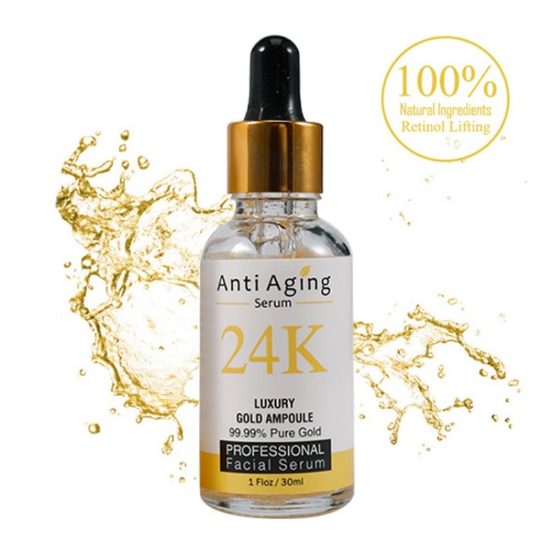 24k Gold Serum Manufacturer - Private Label Wholesale Skin Firming Moisturizing Whitening