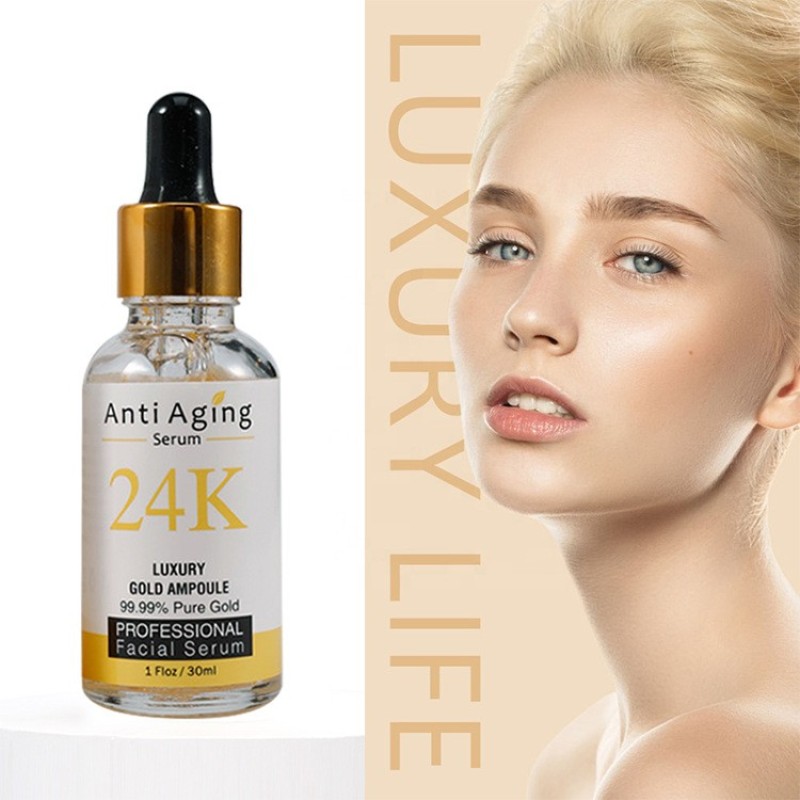 24k Gold Serum Manufacturer - Private Label Wholesale Skin Firming Moisturizing Whitening