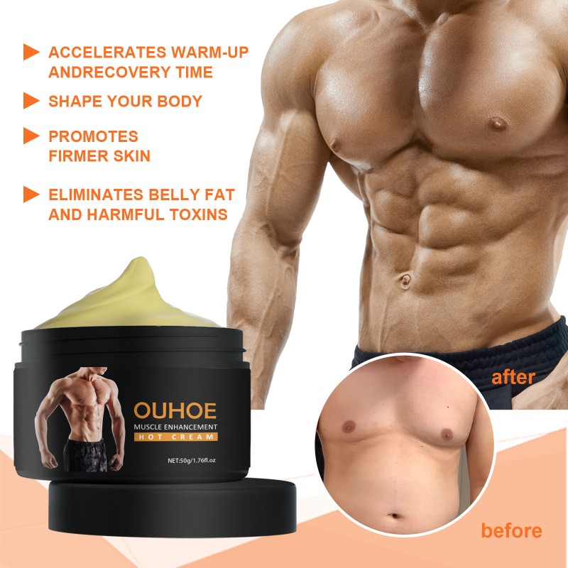 Men's Body Shaping Cream Manufacturer - OEM Private Label Custom OUHOE Muscle Enhancement