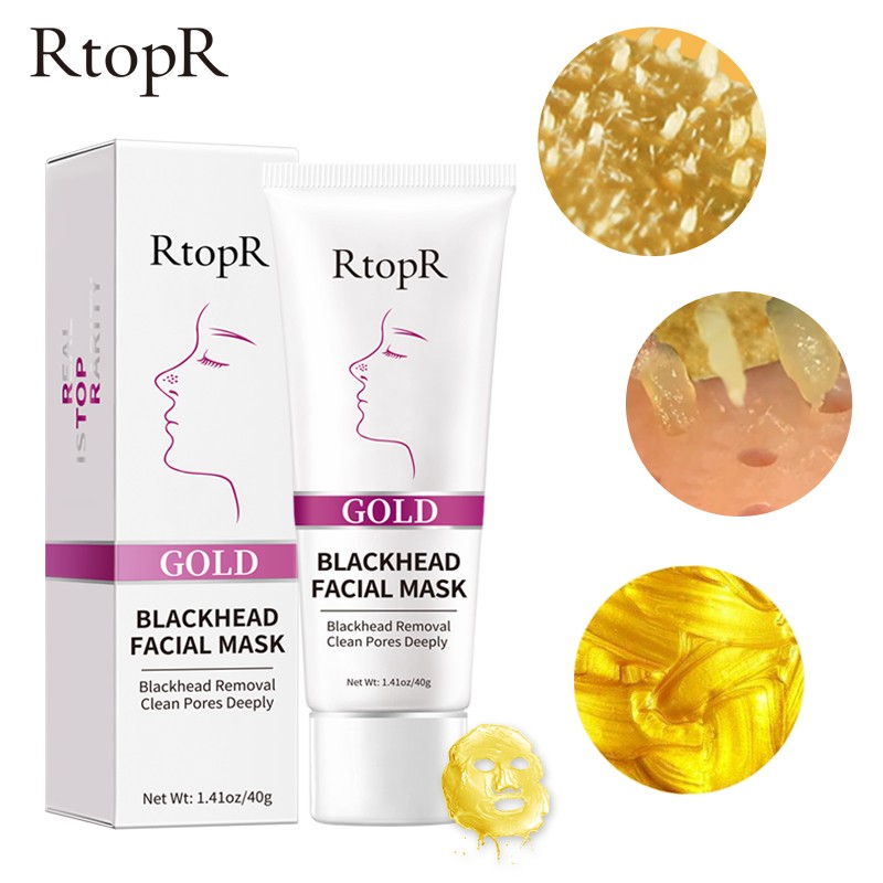 Face Mask Cream Manufacturer - Private Label Gold Black Blackhead Acne Removing Pores