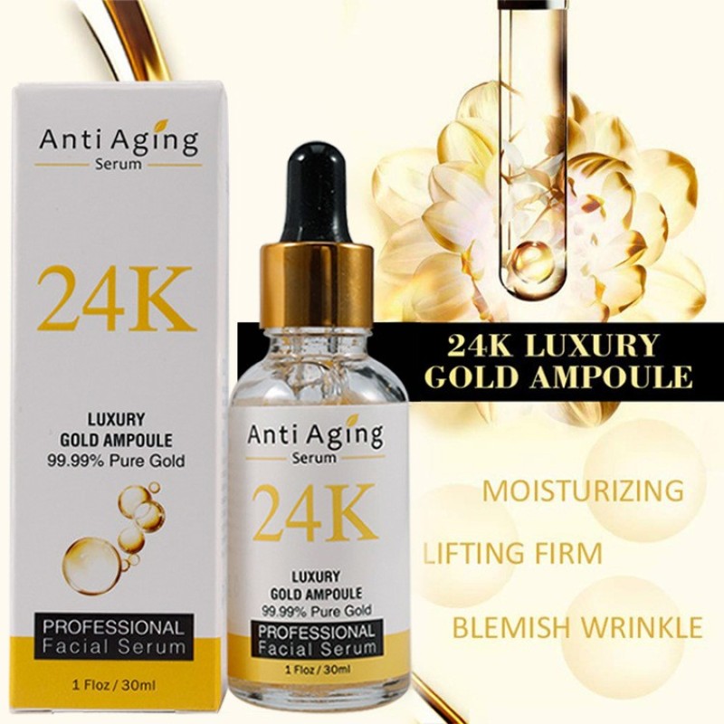 24k Gold Serum Manufacturer - Private Label Wholesale Skin Firming Moisturizing Whitening