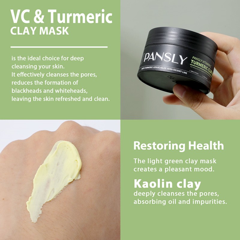 Clay Mask Manufacturer - Private Label Vitamin C Turmeric Cleansing Brightening Acne