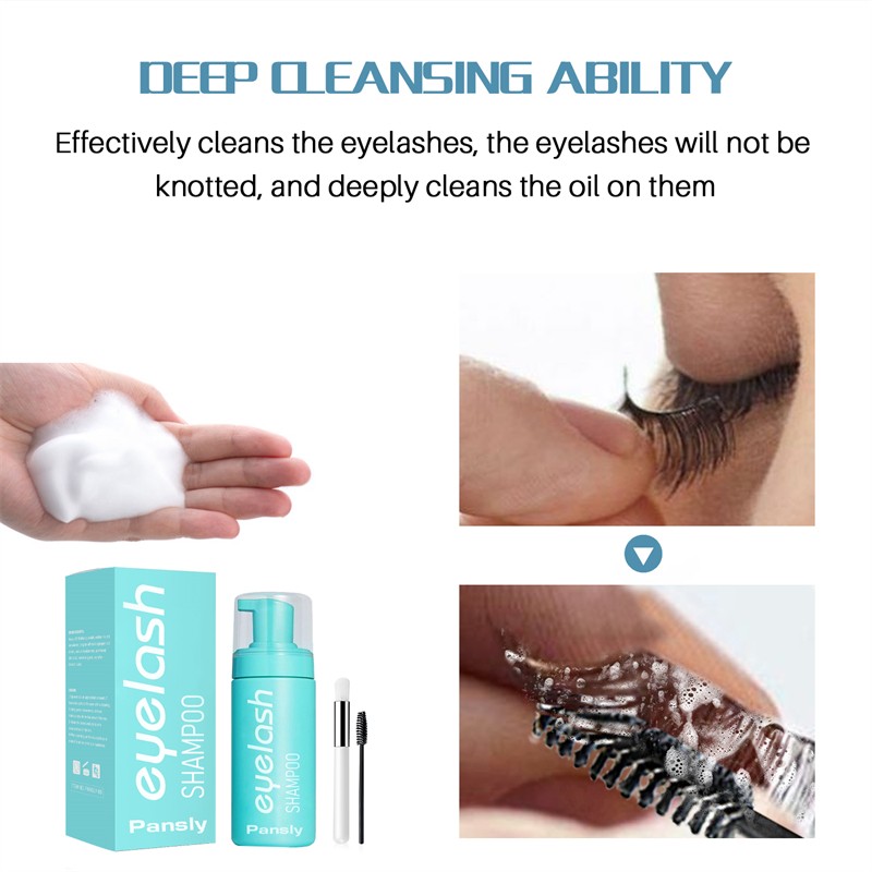 Eyelash Cleanser Manufacturer - OEM Eyelash Makeup Removing Foam Shampoo Moisturizing