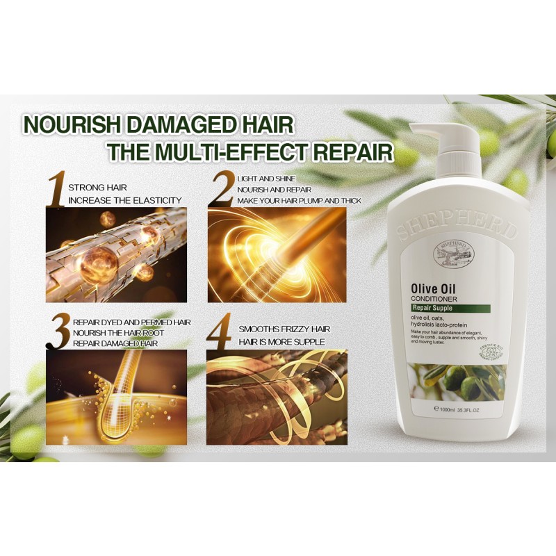 Olive Oil Conditioner Manufacturer - OEM Private Label Hot Selling Natural Repair Smooth