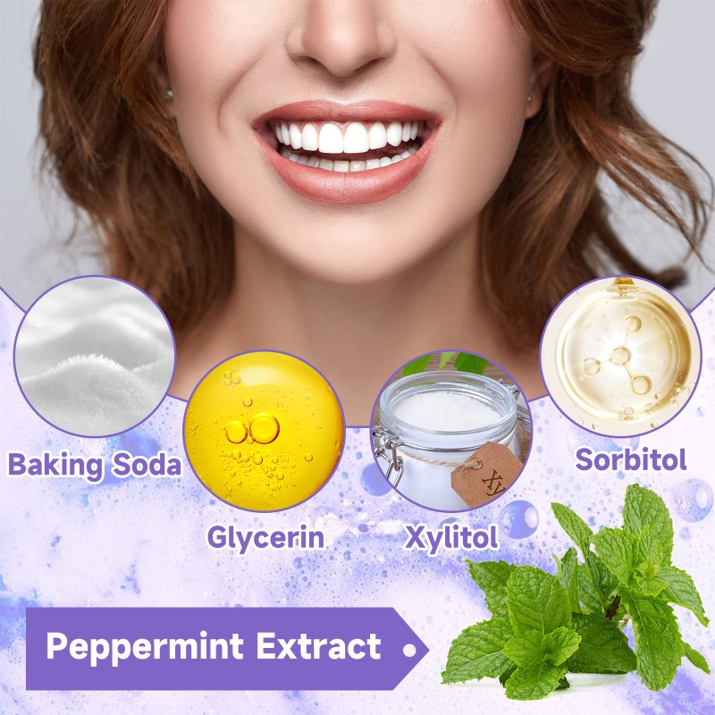 Purple Whitening Toothpaste Manufacturer - OEM Private Label Custom Cleaning Desalinating