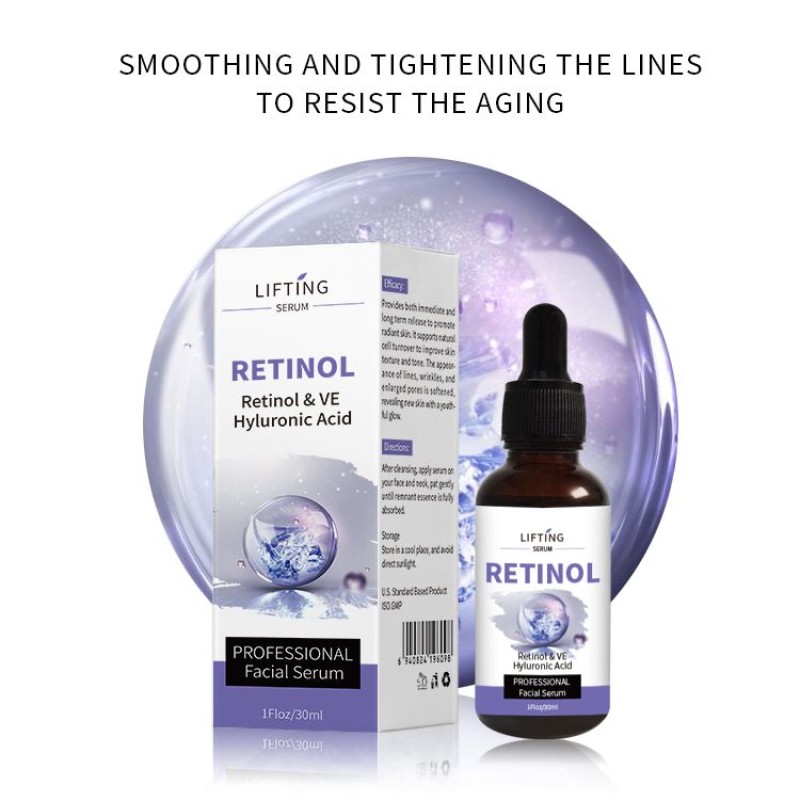 Retinol Facial Serum Manufacturer - Private Label Natural Bakuchiol Anti Aging Wrinkle