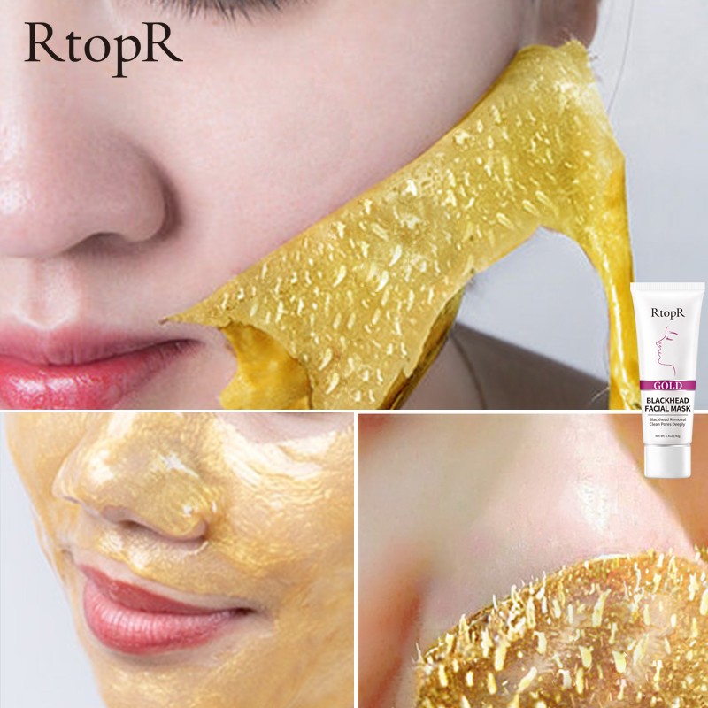 Face Mask Cream Manufacturer - Private Label Gold Black Blackhead Acne Removing Pores