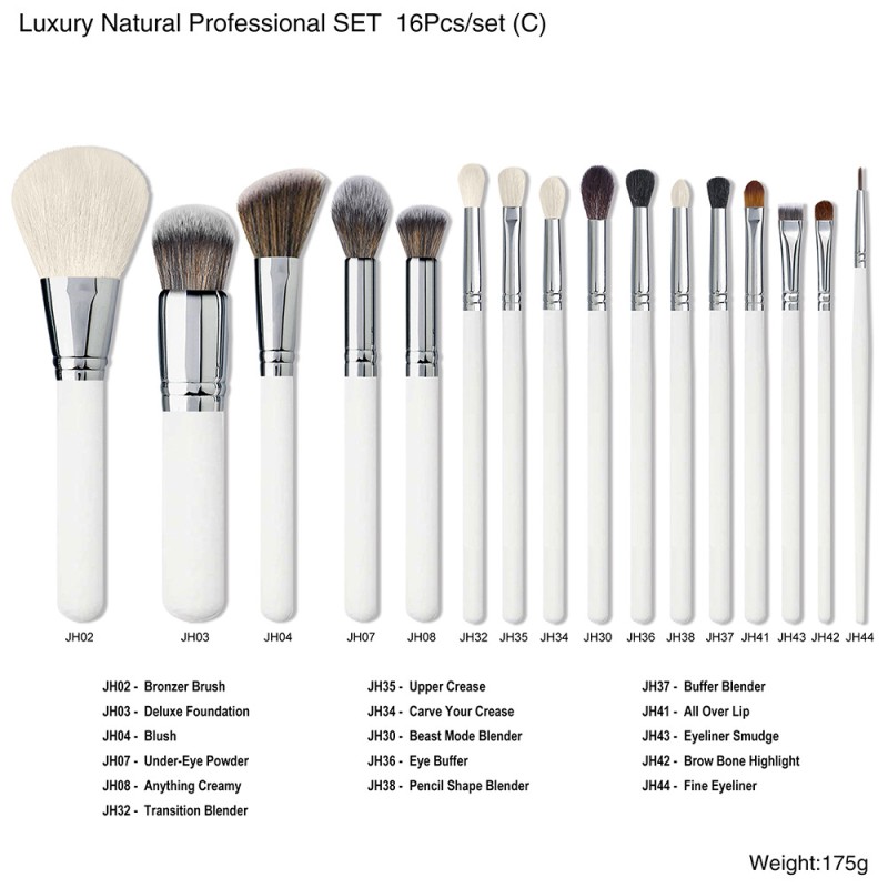 Makeup Brush Set Manufacturer - OEM New Vegan Synthetic Hair Wood Handle
