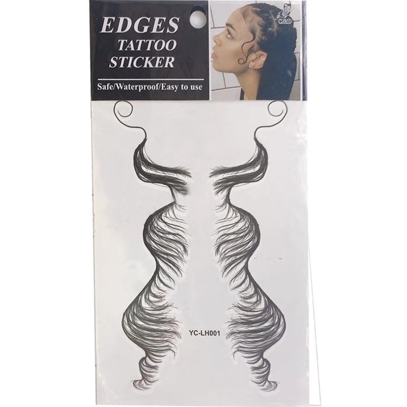 Hair Patch Manufacturer - OEM Wig Tattoo Patch Edge Control 4C Hair Bangs Waterproof