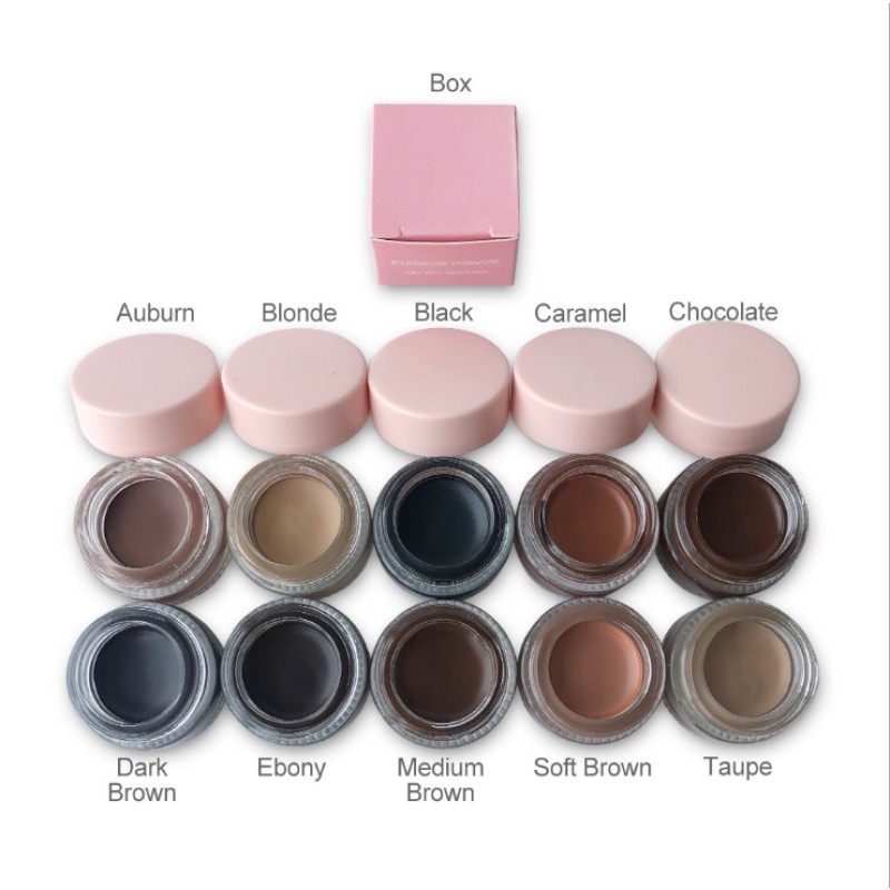Eyebrow Gel Manufacturer - OEM Top Sale 10 Colors Waterproof Long Lasting Pomade