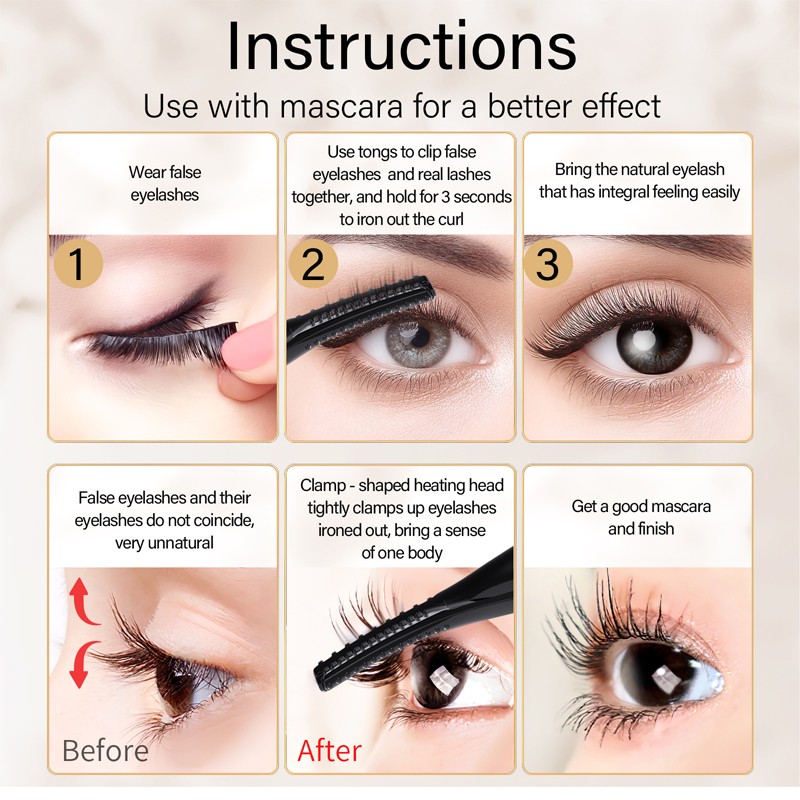 Electric Eyelash Curler Manufacturer - OEM Portable Clip-type Rechargeable Heated