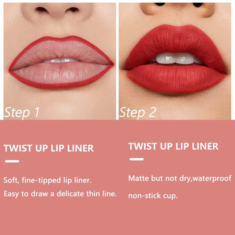 Lip Liner Pencil Manufacturer - OEM Waterproof 15 Colors Matte Long Lasting Non-stick