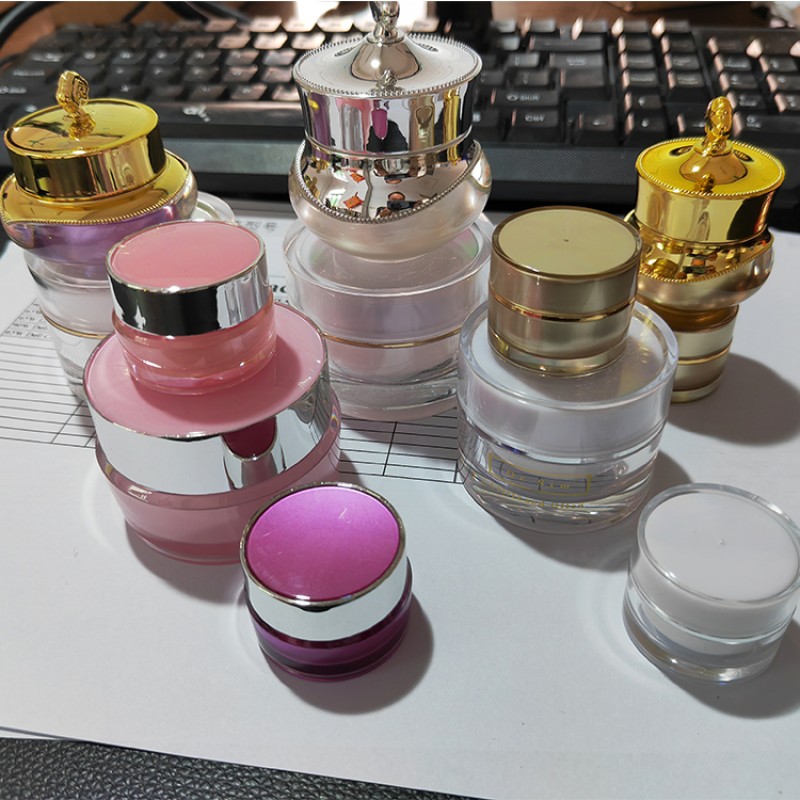Cosmetic Jars Manufacturer - OEM Private Logo Luxury Plastic Face Cream Packaging Bottle