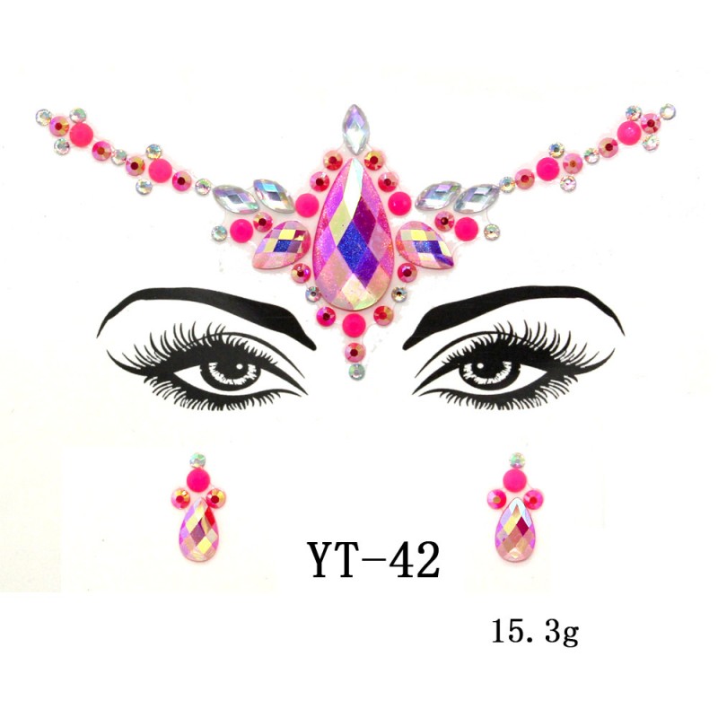 Face Stickers Manufacturer - OEM/ODM Wholesale Party Rhinestone Crystal Eye Body
