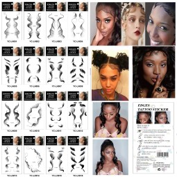 Hair Patch Manufacturer - OEM Wig Tattoo Patch Edge Control 4C Hair Bangs Waterproof