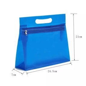 Transparent Cosmetic Bag Manufacturer - OEM Stand Ziplock Waterproof PVC Travel Case