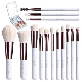Travel Makeup Brush Set Manufacturer - OEM New Mini 14pcs with Led Light Mirror