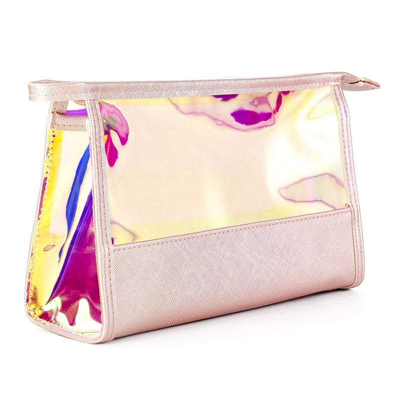 Holographic Makeup Bag Manufacturer - OEM Customized Label Fashion PVC TUP Laser Clear