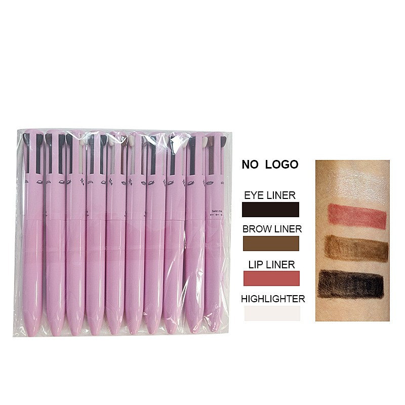 Cosmetics Pen Manufacturer - OEM New Arrival Custom Logo 4 in 1 Waterproof Automatic
