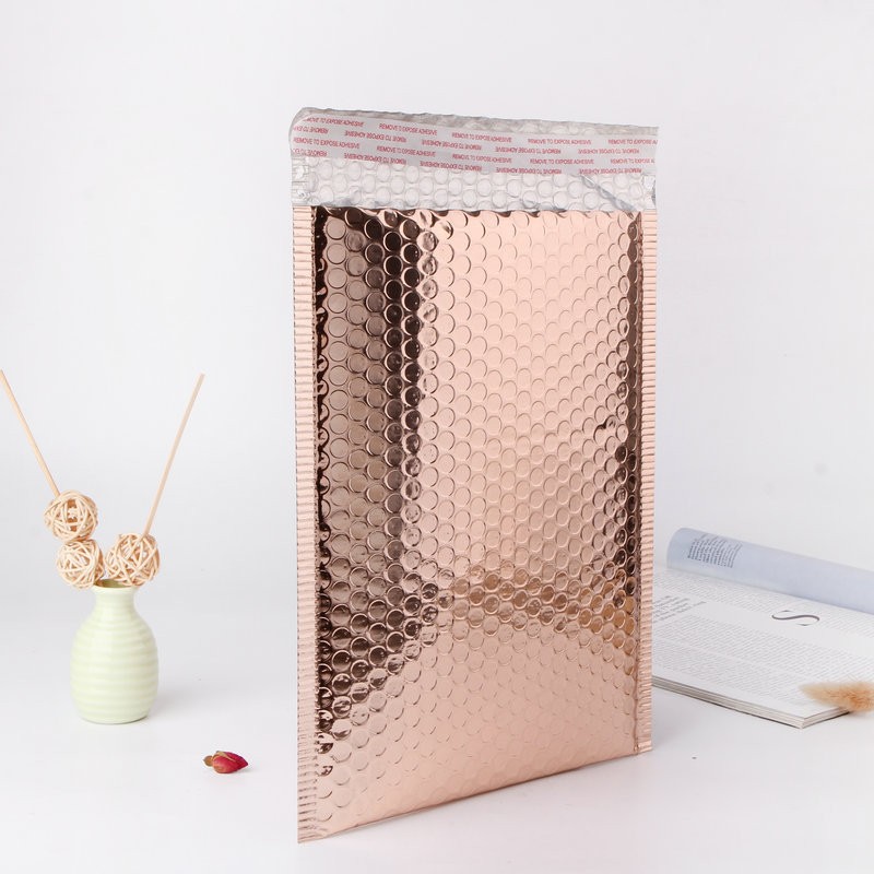 Bubble Mailer Bag Manufacturer - OEM Soon Ship Low MOQ Customized Color Rose Gold