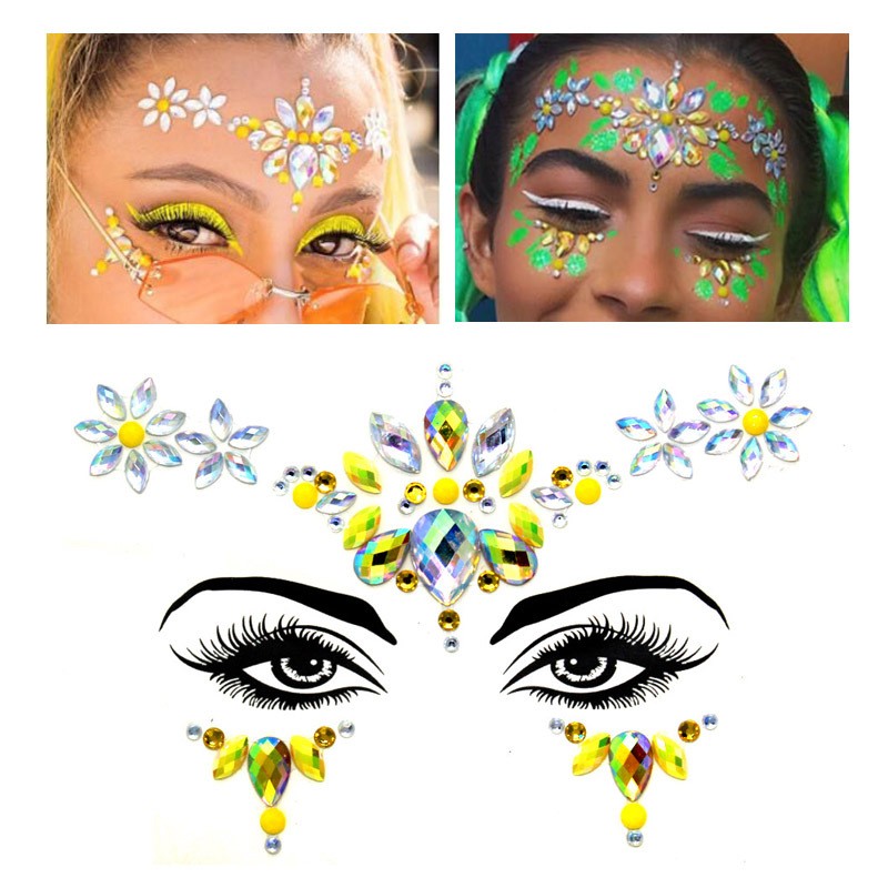 Face Stickers Manufacturer - OEM/ODM Wholesale Party Rhinestone Crystal Eye Body