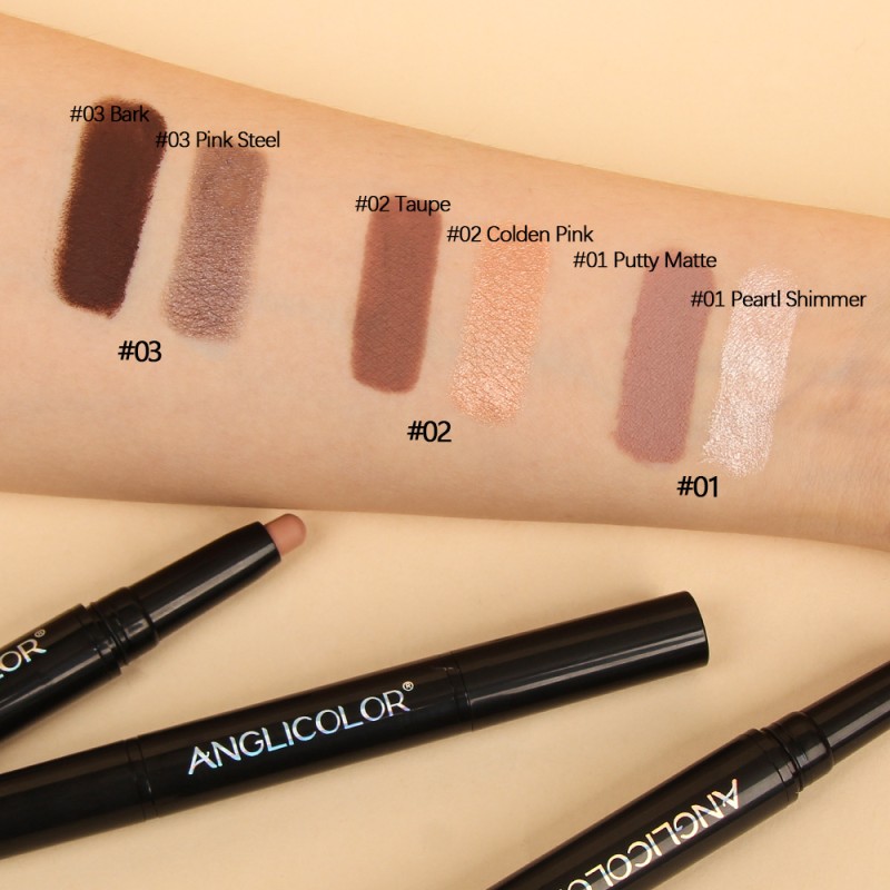 Eye Shadow Stick Manufacturer - OEM ANGLICOLOR Double-headed Waterproof Flash Eye Shadow